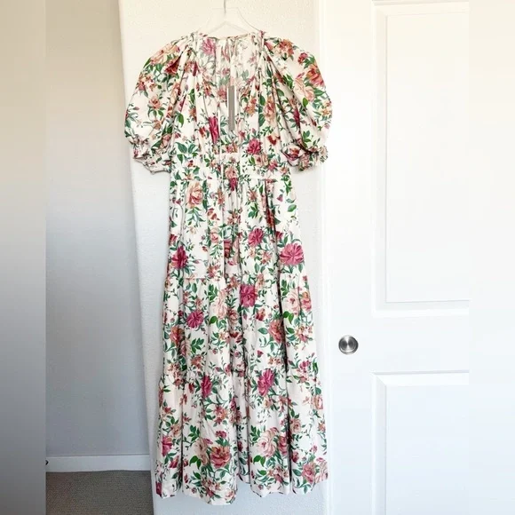 Anthropologie Somerset Smocked Floral Maxi Dress - Picture 2 of 7